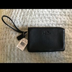 Coach Black Wristlet